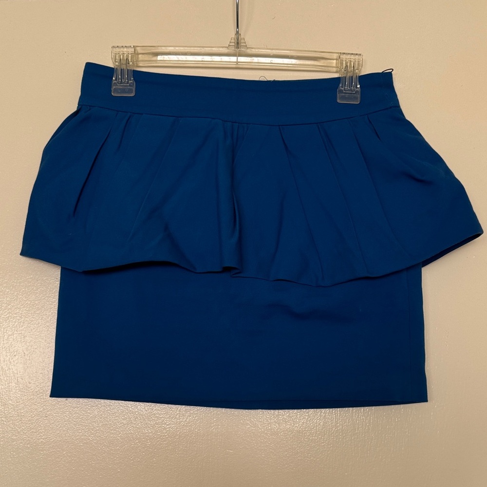 Zara Vibrant Blue Mini Skirt